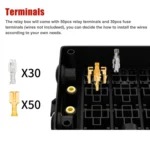 12V Car Multi-Way Relay Fuse Box 15 Way Fuse Holder - Image 3