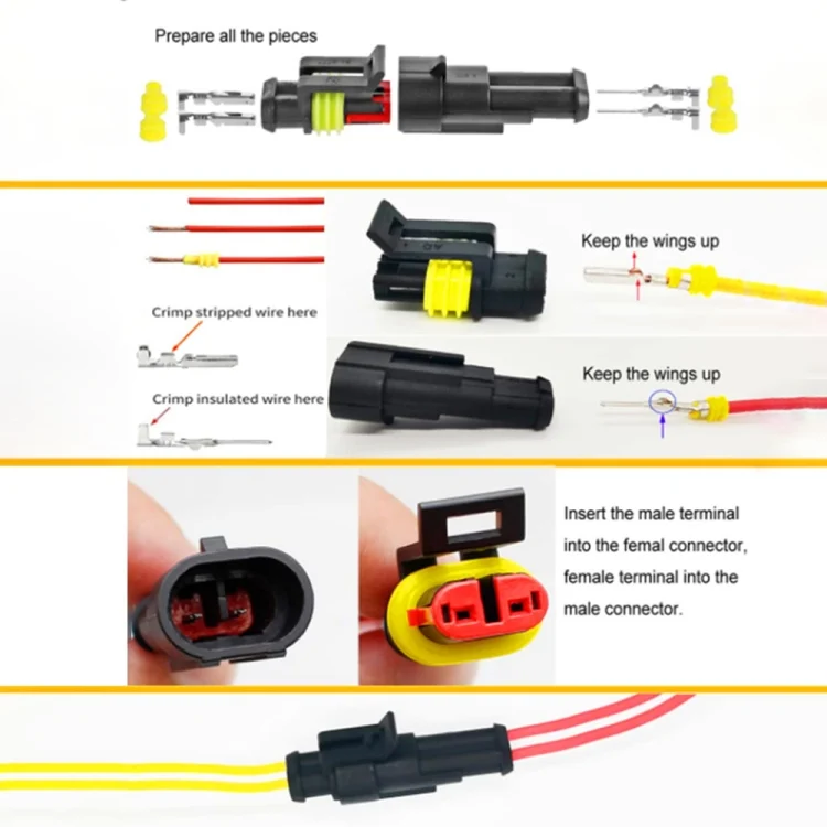 EDA0056999_3.webp 240pcs Car Waterproof Connector Set with Fuse Blade - Image 4