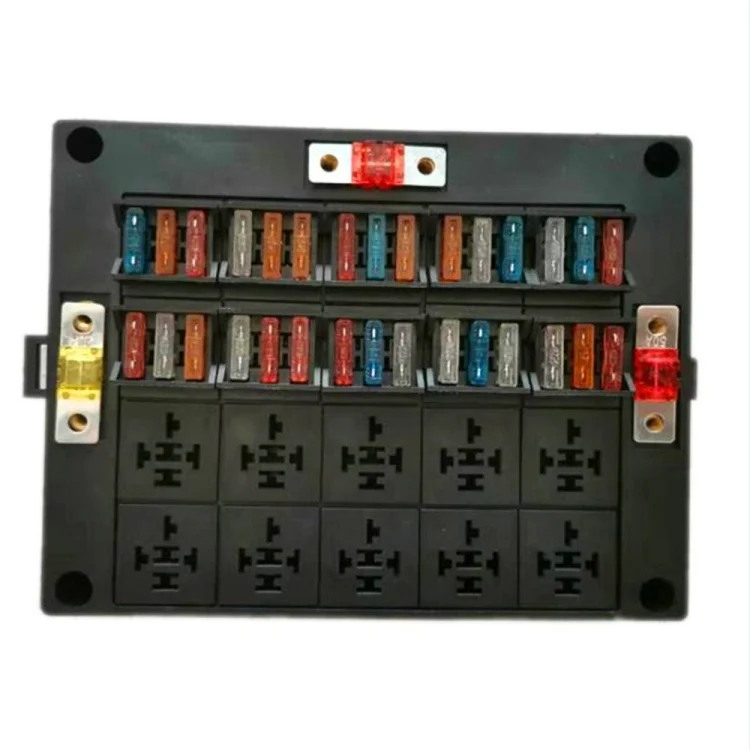 EDA0057018_B4.webp 40A Car New Energy Multi-Way Fuse Relay Box Fuse Holder with 15pcs Fuse Blades - Image 5