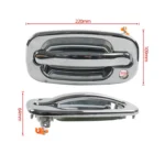 A8385-01 Car Front Left Electroplated Outside Door Handle for Chevrolet / GMC 15034985 FL - Image 4