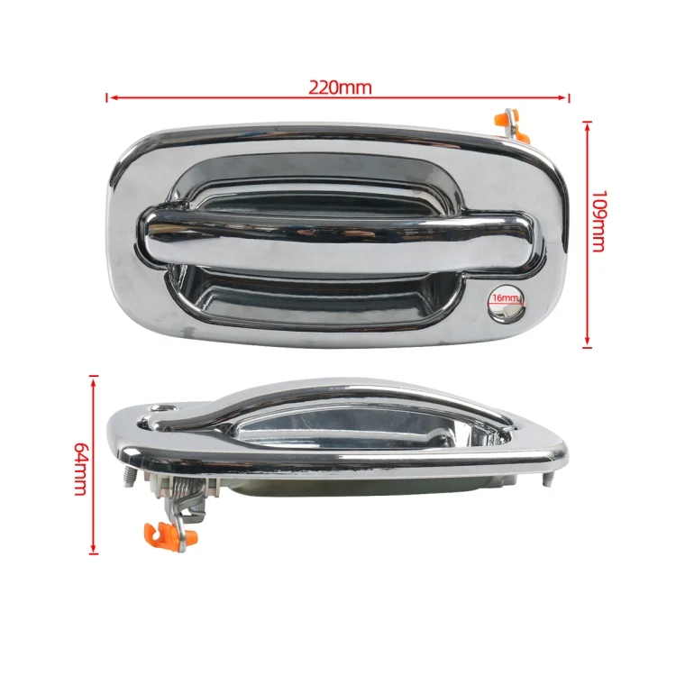 EDA0057213_3.webp A8385-01 Car Front Left Electroplated Outside Door Handle for Chevrolet / GMC 15034985 FL - Image 4