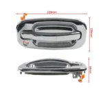 A8385-02 Car Front Right Electroplated Outside Door Handle for Chevrolet / GMC 15034986 FR - Image 4