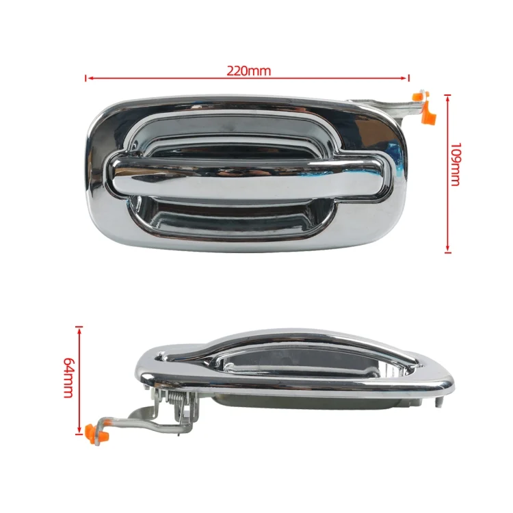 EDA0057215_3.webp A8385-03 Car Rear Left Electroplated Outside Door Handle for Chevrolet / GMC 15107655 RL - Image 4