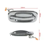 A8385-04 Car Rear Right Electroplated Outside Door Handle for Chevrolet / GMC 15107655 RL - Image 4