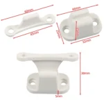 A8624 2 Pair White RV Hatch T-shape Door Fixer Kit with Screws - Image 6