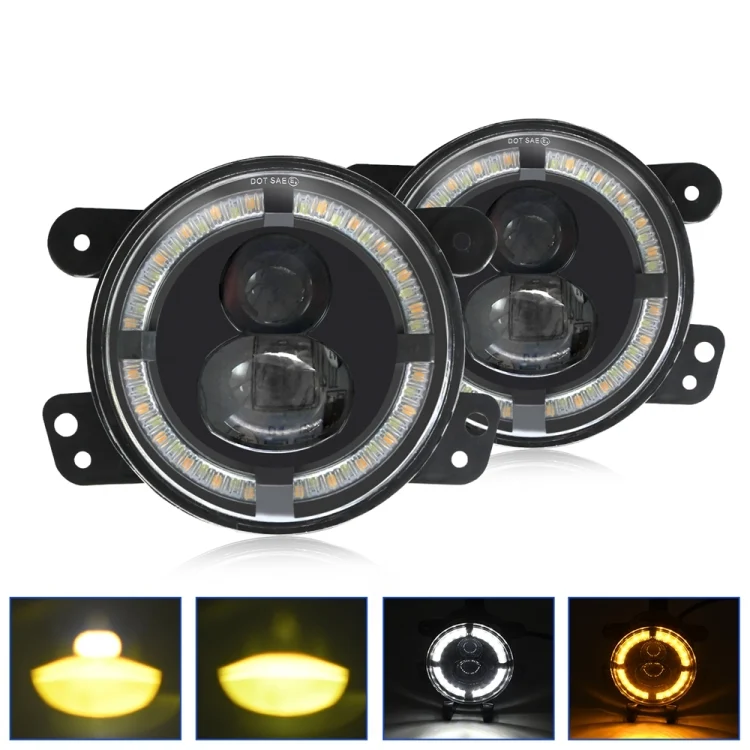 EDA005753201A.webp Y4 4 inch 1 Pair Light Guide Dual Lens Fog Light - Image 1