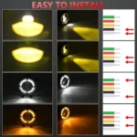 Y4 4 inch 1 Pair Light Guide Dual Lens Fog Light - Image 6