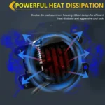 Y5 4 inch 1 Pair Light Guide Single Lens Fog Light - Image 6