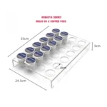 YX038 Acrylic 24 Holes Coffee Capsule Storage Display Stand - Image 2