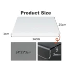 YX048 Transparent Acrylic Fruit Vegetable Cutting Board with Anti-Slip Mat - Image 4