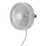 F829 Portable Car Air Outlet Electric Cooling Fan with LED Light - Image 2