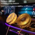 F829 Portable Car Air Outlet Electric Cooling Fan with LED Light - Image 12