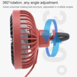 F829 Portable Car Air Outlet Electric Cooling Fan with LED Light - Image 4
