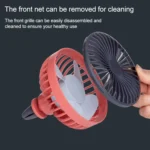 F829 Portable Car Air Outlet Electric Cooling Fan with LED Light - Image 8