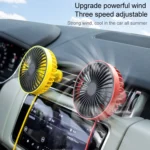 F829 Portable Car Air Outlet Electric Cooling Fan with LED Light - Image 9