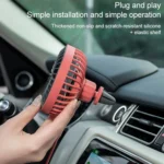 F829 Portable Car Air Outlet Electric Cooling Fan with LED Light - Image 10