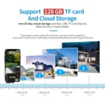 ESCAM TV114 4MP WiFi Camera Support Two-Way Voice & Night Vision & Motion Detection - Image 9