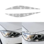 Car Lamp Eyebrow Diamond Decoration Sticker, Left and Right Drive