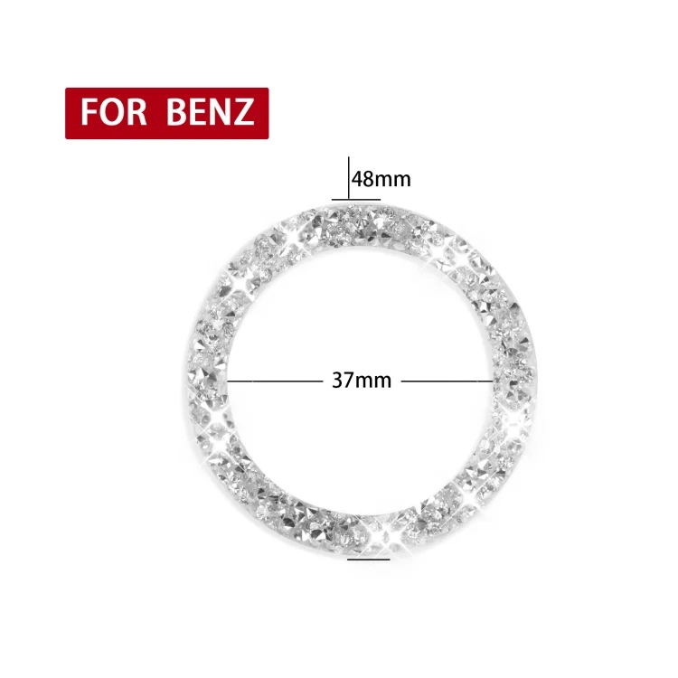 EDA005812401_1.webp Car One-Click Start Ring Diamond Decoration Sticker, Left and Right Drive - Image 2