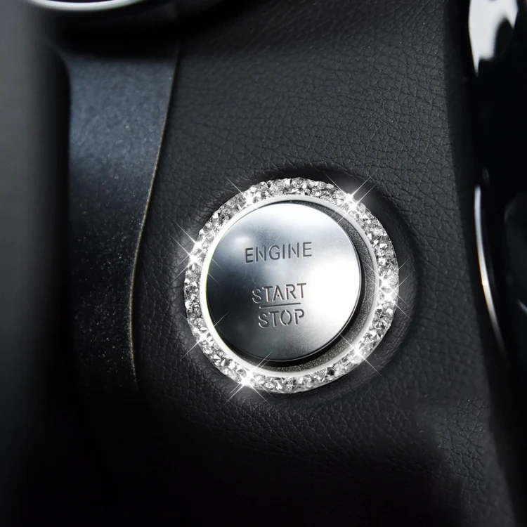 EDA005812401_5.webp Car One-Click Start Ring Diamond Decoration Sticker, Left and Right Drive - Image 6