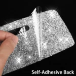 Car Light Eyebrow Soft Style Diamond Decoration Sticker, Left and Right Drive - Image 4