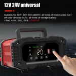 FOXSUR 12V / 24V 20A 300W Portable Motorcycle Car Smart Battery Charger - Image 5
