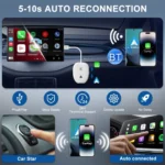 THT-020-9-1 USB + USB-C / Type-C Wired to Wireless Carplay / Android Auto Adapter - Image 5