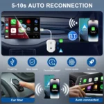 THT-020-9 USB + USB-C / Type-C Wired to Wireless Carplay / Android Auto Adapter - Image 5