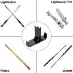 YX060 Lightsaber Stand Acrylic Light Saber Display Holder Black - Image 4