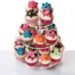YX062 3 Tier Acrylic Circular Cupcake Stand - Image 4