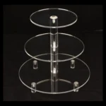 YX062 3 Tier Acrylic Circular Cupcake Stand - Image 9