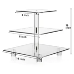 YX063 3 Tier Acrylic Square Cupcake Stand - Image 2