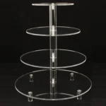 YX064 4 Tier Acrylic Circular Cupcake Stand - Image 2