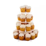 YX064 4 Tier Acrylic Circular Cupcake Stand - Image 4
