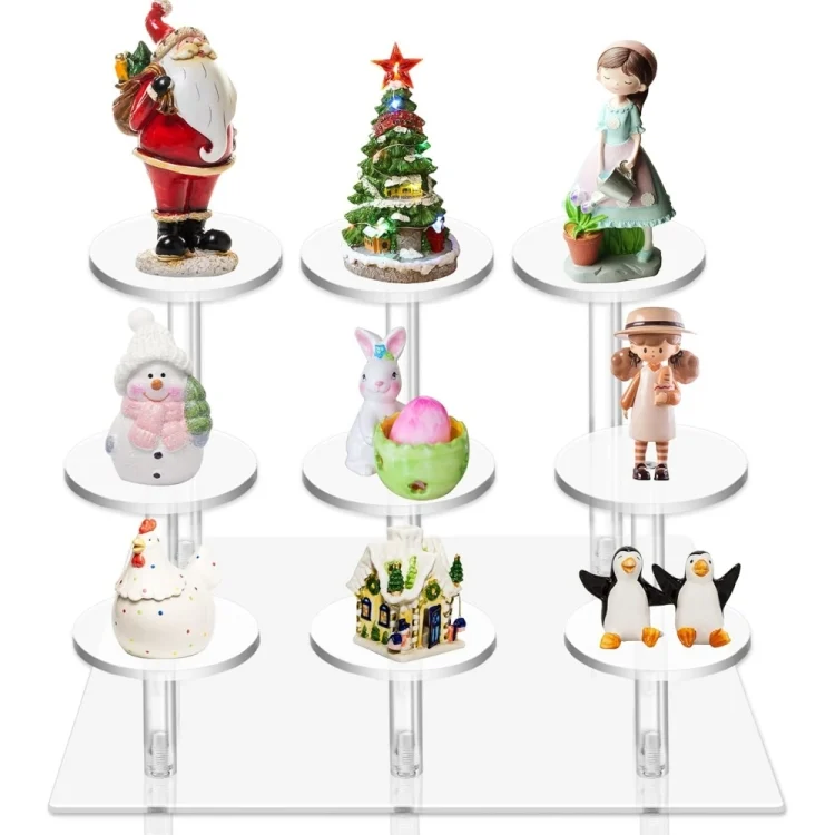 EDA0058791.webp YX067 Acrylic Square Decoration Cupcake Stand - Image 1