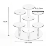 YX068 Acrylic Decoration Cupcake Stand - Image 2