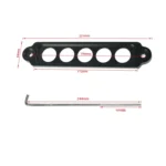 A8681-01 5-hole Car Aluminum Alloy Battery Mounting Bracket - Image 4