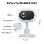 A4 1080P HD WiFi Smart Surveillance Camera Support Two-way Voice & Infrared Night Vision - Image 8