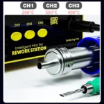 Mechanic 861DS 2 in 1 Dual Function Hot Air Gun Electric Soldering Iron Rework Station - Image 7