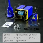 Mechanic 861DS 2 in 1 Dual Function Hot Air Gun Electric Soldering Iron Rework Station - Image 8
