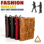 3515 Antimagnetic RFID Multi-function Leather Men Wallet with Card Holder - Image 4