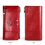 3513 Antimagnetic RFID Multi-function Retro Leather Lady Wallet Large-capacity Purse with Card Holder - Image 2