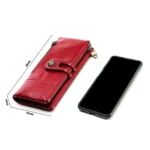 3513 Antimagnetic RFID Multi-function Retro Leather Lady Wallet Large-capacity Purse with Card Holder - Image 9