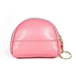 2027 Lady Leather Zipper Wallet Purse Double-pocket Little Shell Bag - Image 3