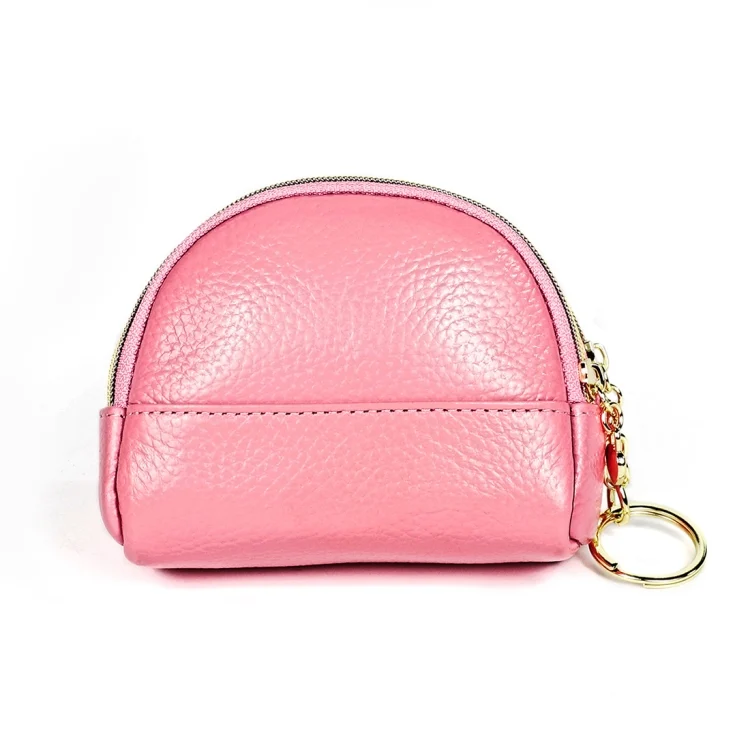 EDA00596501A_2.webp 2027 Lady Leather Zipper Wallet Purse Double-pocket Little Shell Bag - Image 3