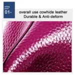 2027 Lady Leather Zipper Wallet Purse Double-pocket Little Shell Bag - Image 7