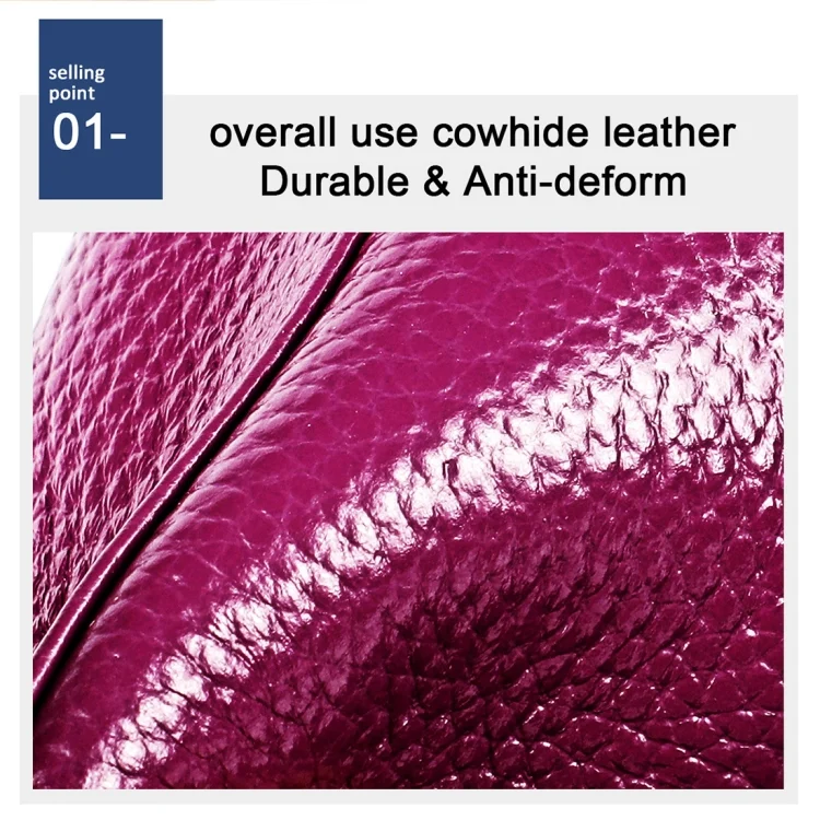 EDA00596501A_6.webp 2027 Lady Leather Zipper Wallet Purse Double-pocket Little Shell Bag - Image 7