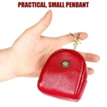 2028 Lady Portable Small Cosmetic Bag Leather Zipper Wallet Purse - Image 4