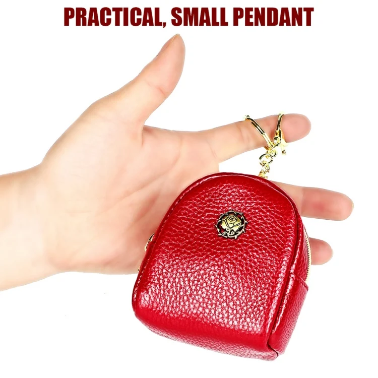 EDA00596701A_3.webp 2028 Lady Portable Small Cosmetic Bag Leather Zipper Wallet Purse - Image 4