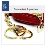 2028 Lady Portable Small Cosmetic Bag Leather Zipper Wallet Purse - Image 8